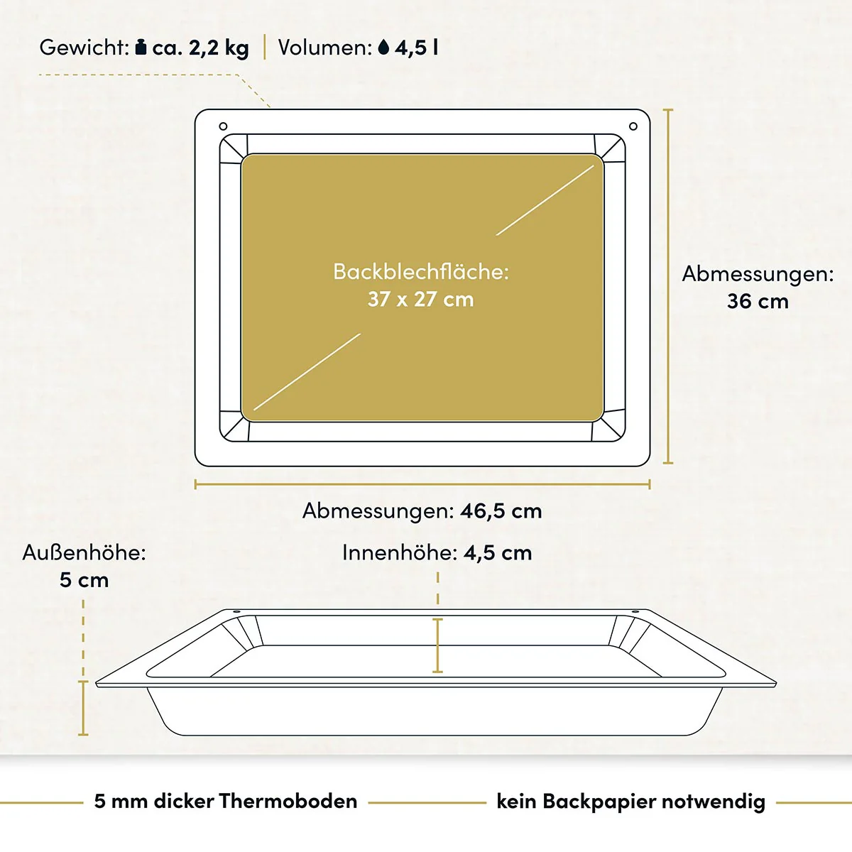 Backplatte - 4,5 cm Innenhöhe - Image 4