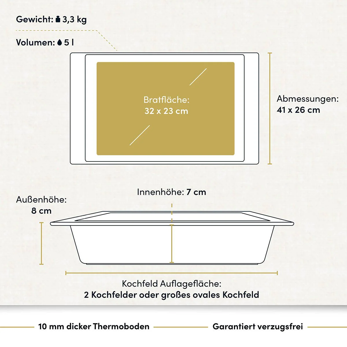 Bräter, Auflaufform 41x26 cm - Image 4