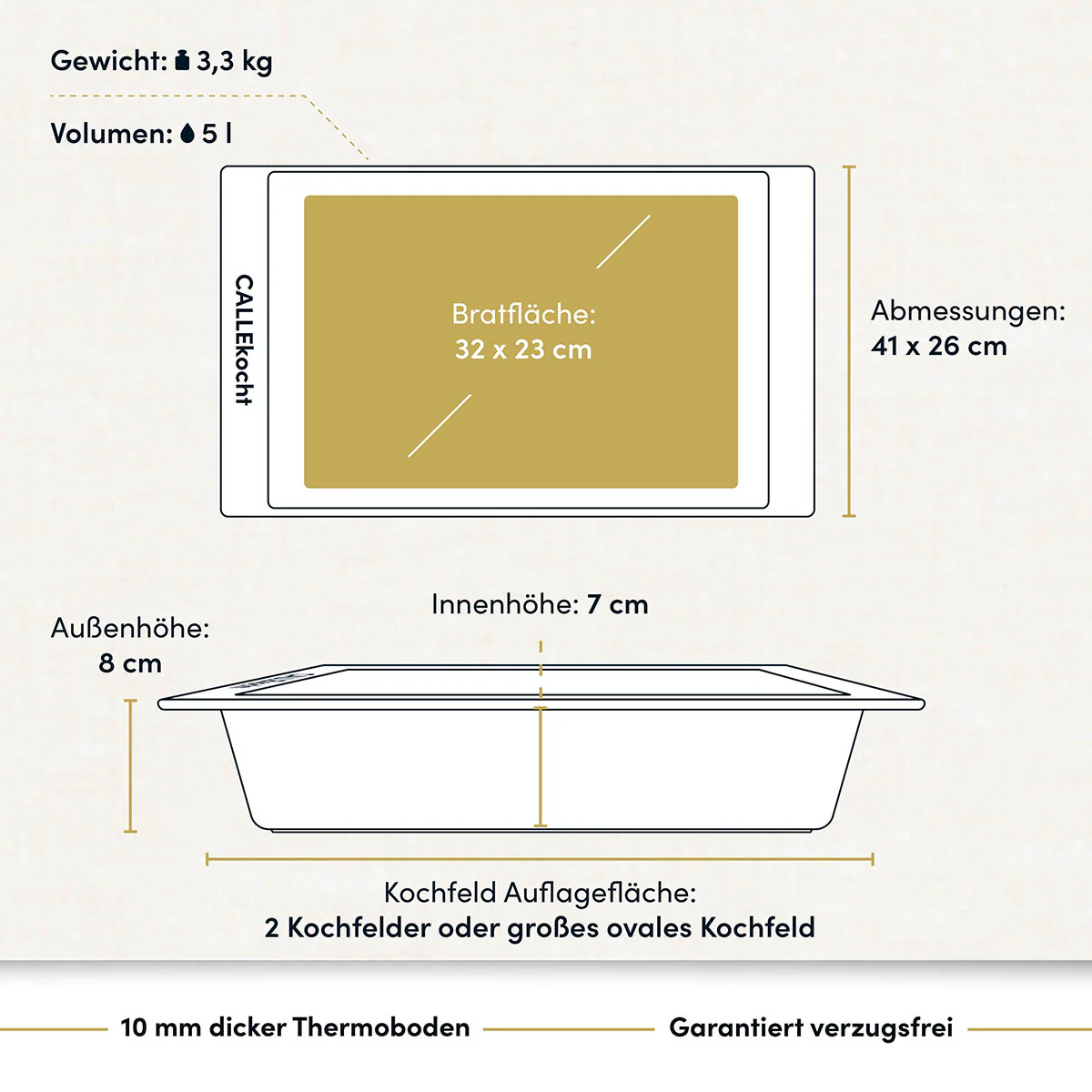 Bräter, Auflaufform „CALLEkocht“ I 41x26 cm - Image 6