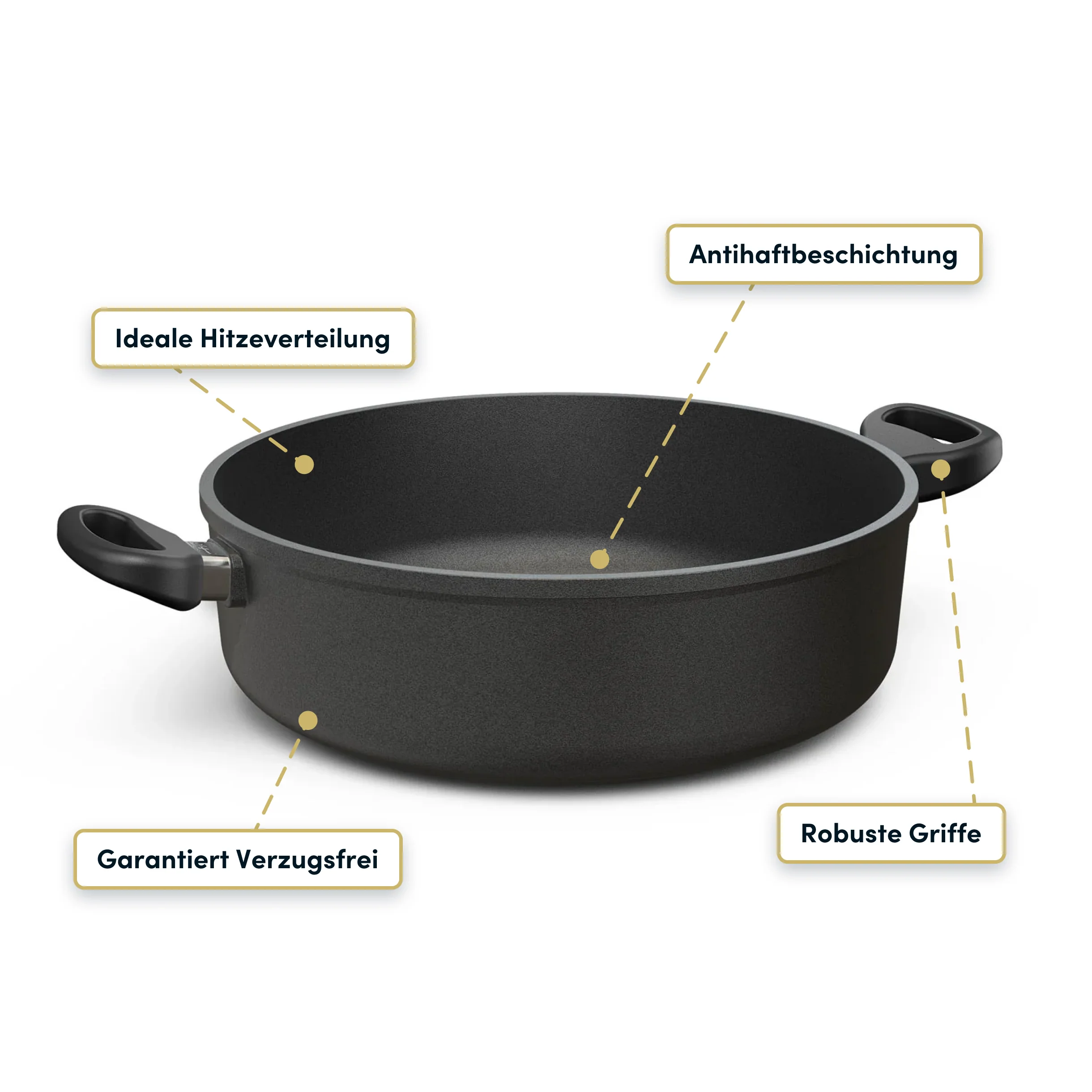 Bräter 32 cm Rund 10 cm Innenhöhe I Deckel optional - Image 3