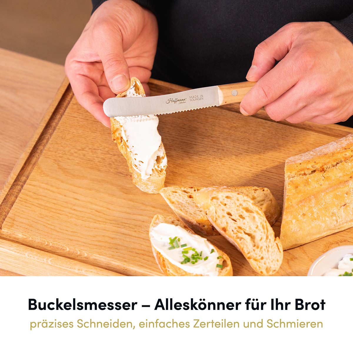 Streichmesser I Buckelmesser Wellenschliff I Made in Solingen - Image 3