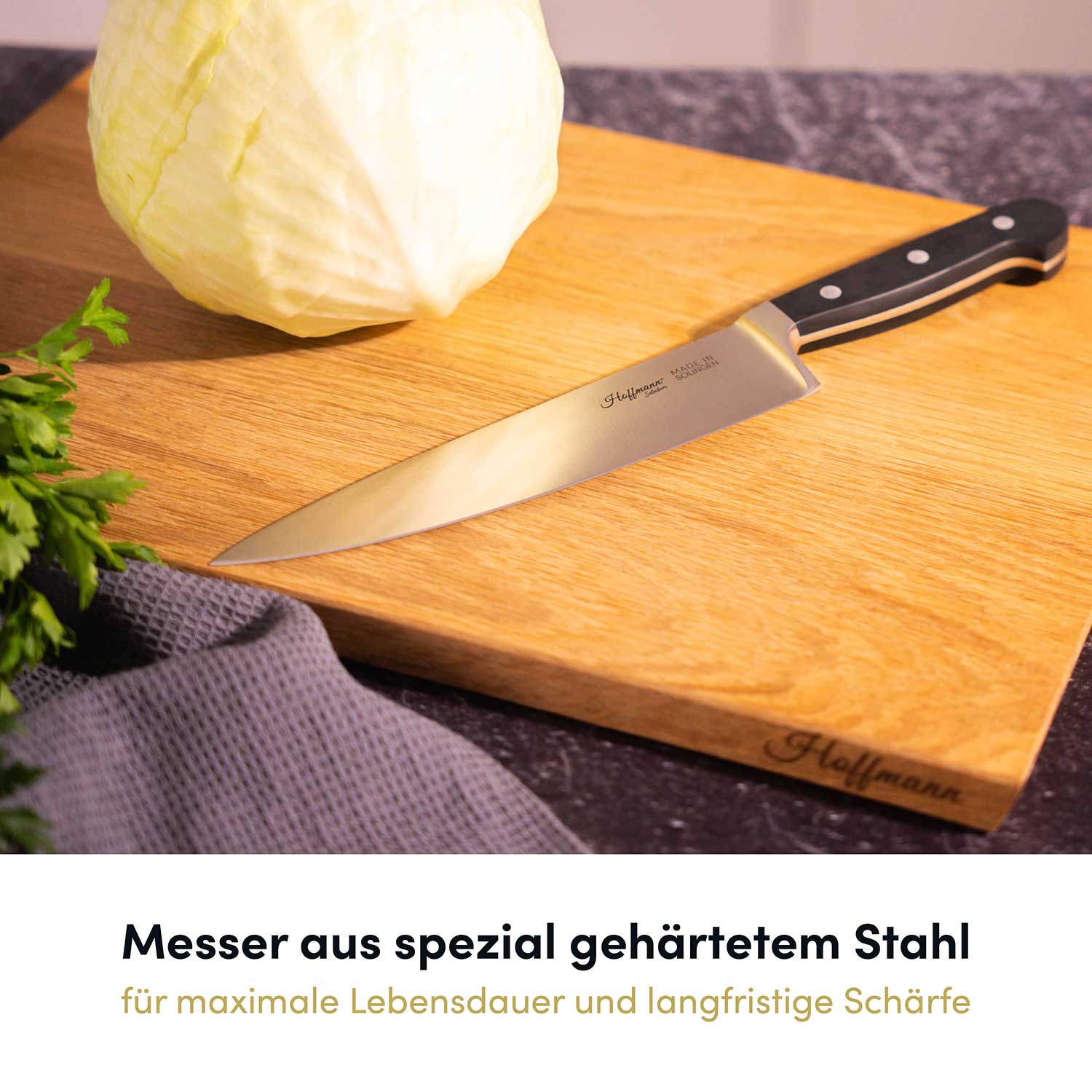 Chefmesser 21 cm, handgeschmiedet in Solingen - Image 5