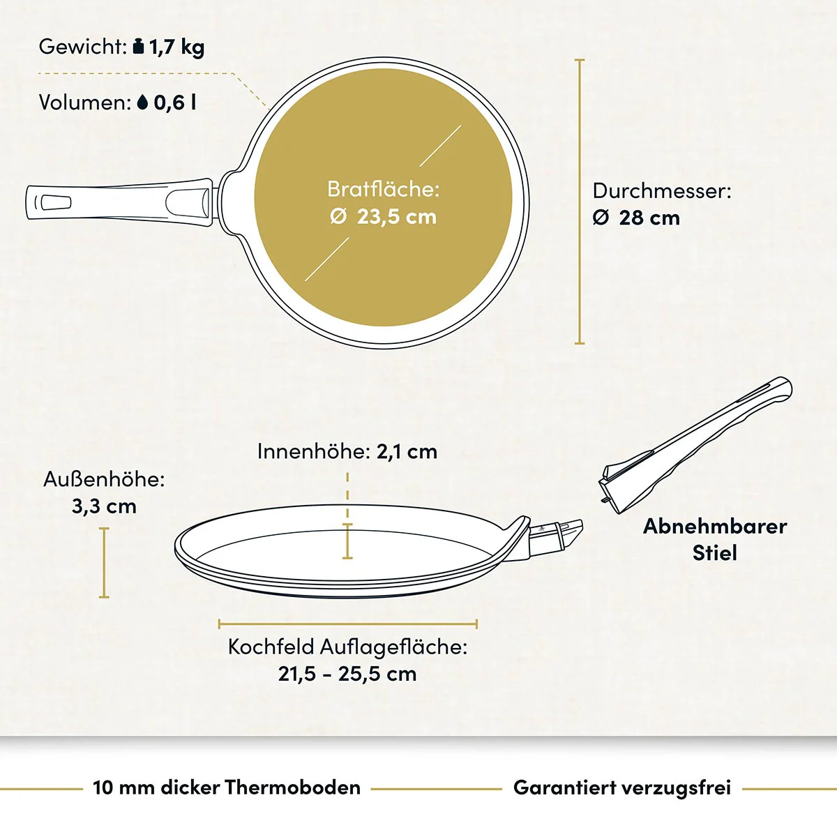 Crepespfanne I Flachpfanne Ø 28 cm - Image 3