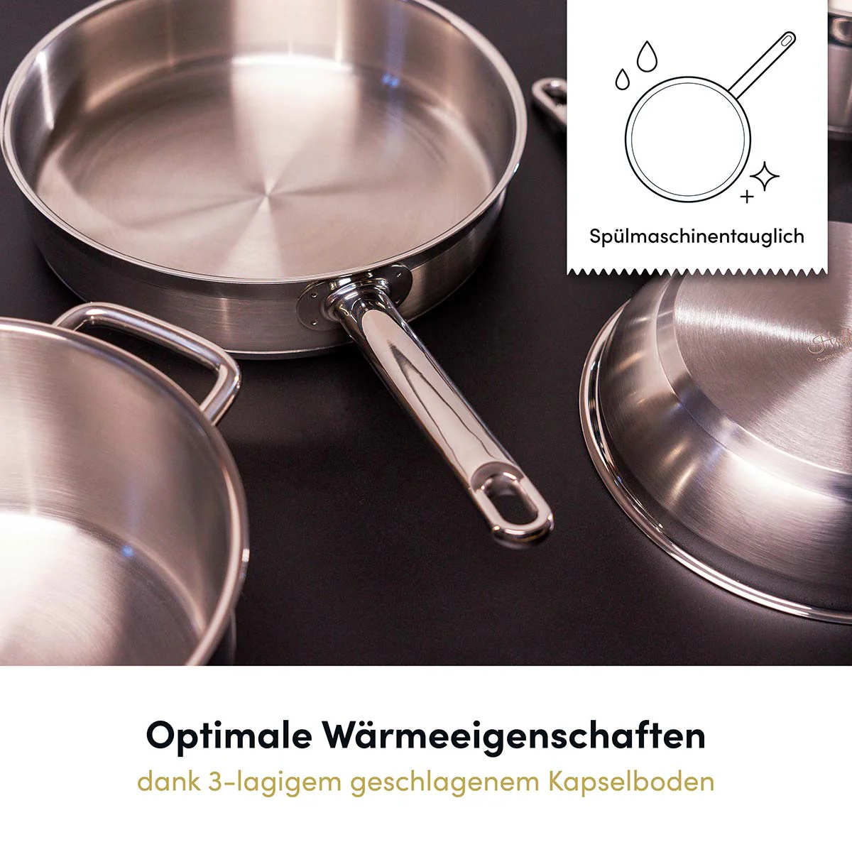 Edelstahl Bratpfanne 24 cm | B-Ware - Image 10