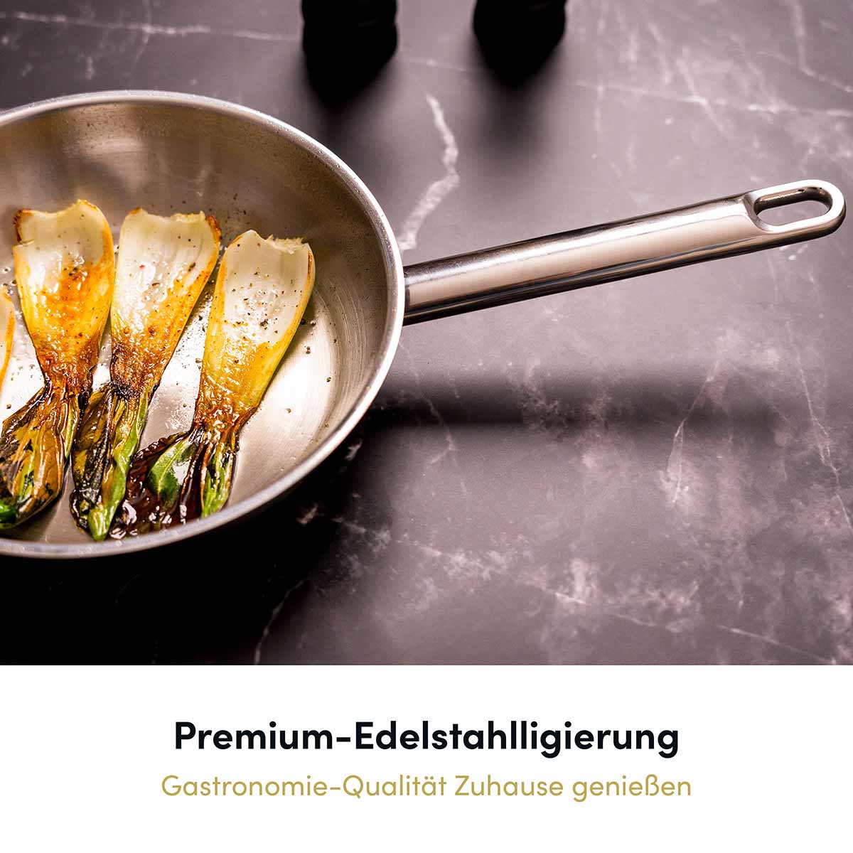Edelstahl Bratpfanne 24 cm | B-Ware - Image 6