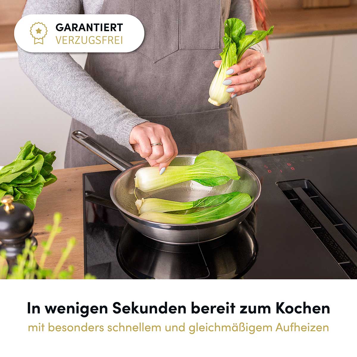 Edelstahl Bratpfanne 24 cm | B-Ware - Image 8