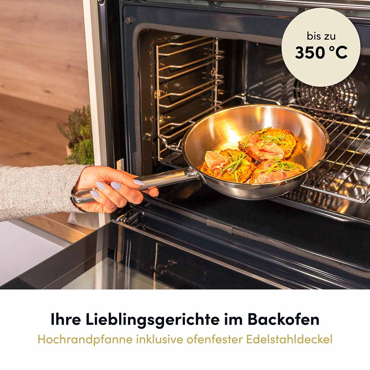Edelstahl Hochrandpfanne 24 cm | B-Ware - Image 11