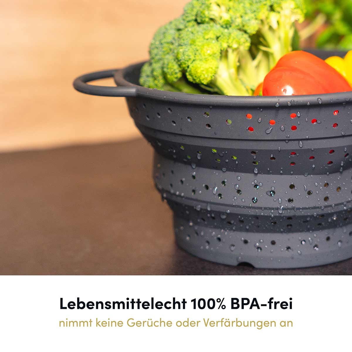 Faltsieb mit robusten Edelstahlring - Image 5