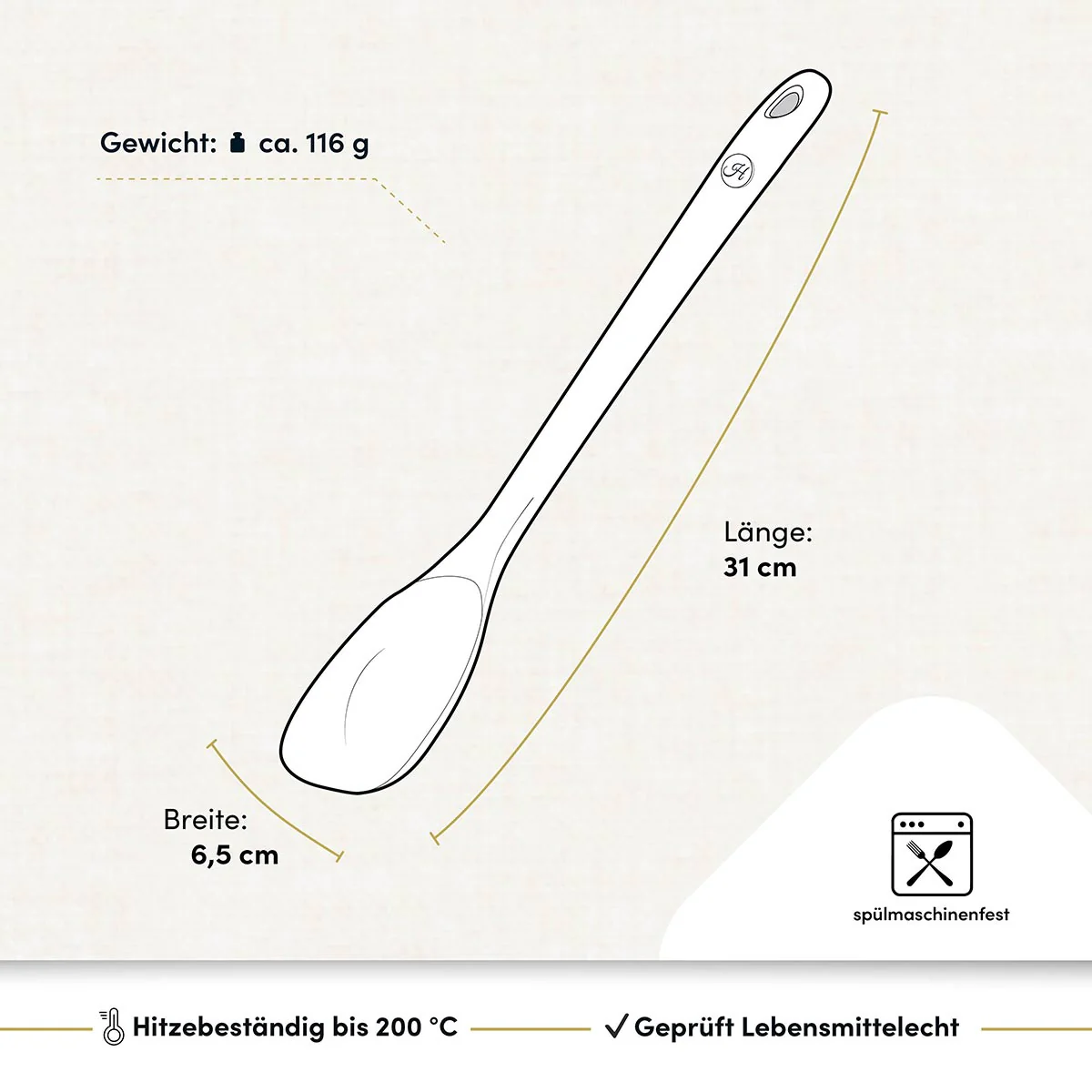 Servierlöffel mit robustem Edelstahlkern - Image 2