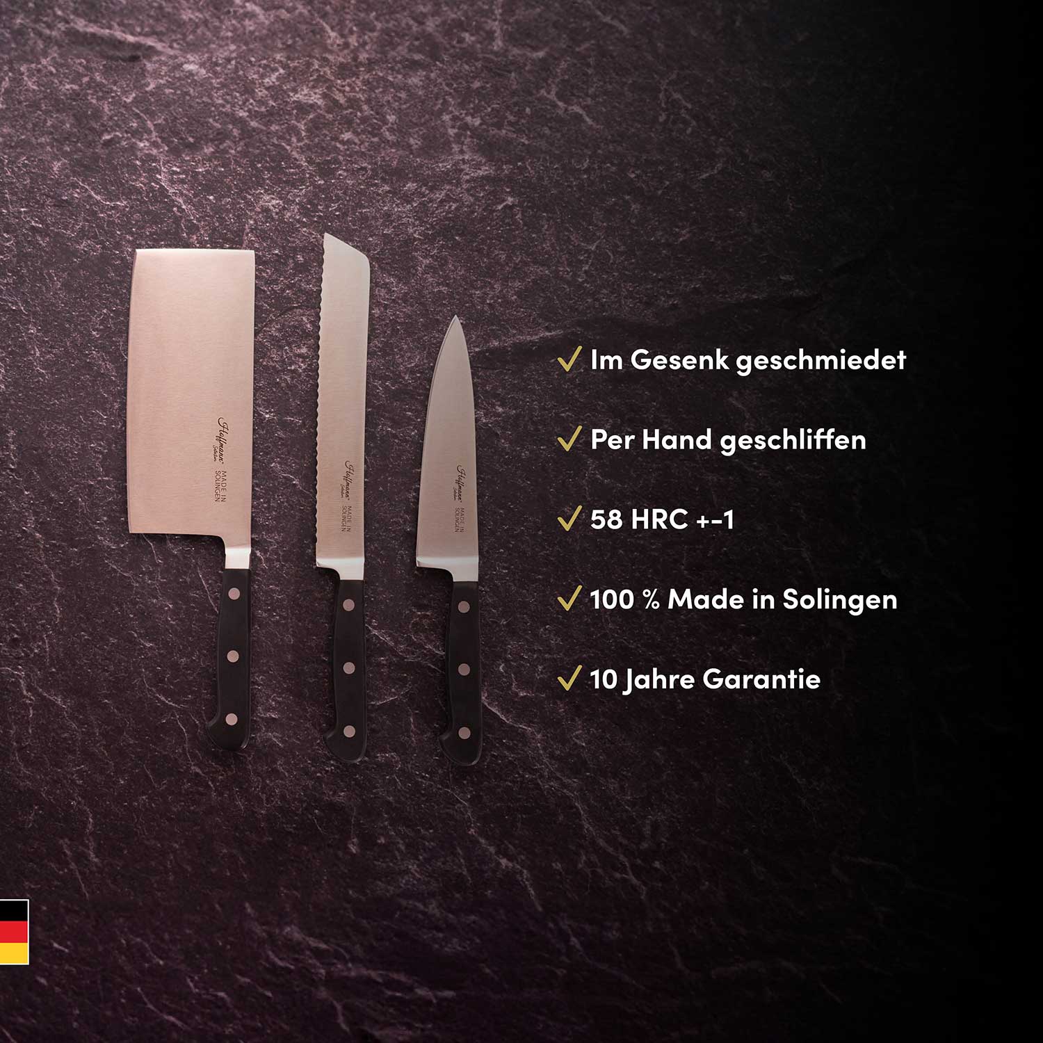Gemüsemesser 9 cm, handgeschmiedet in Solingen - Image 6