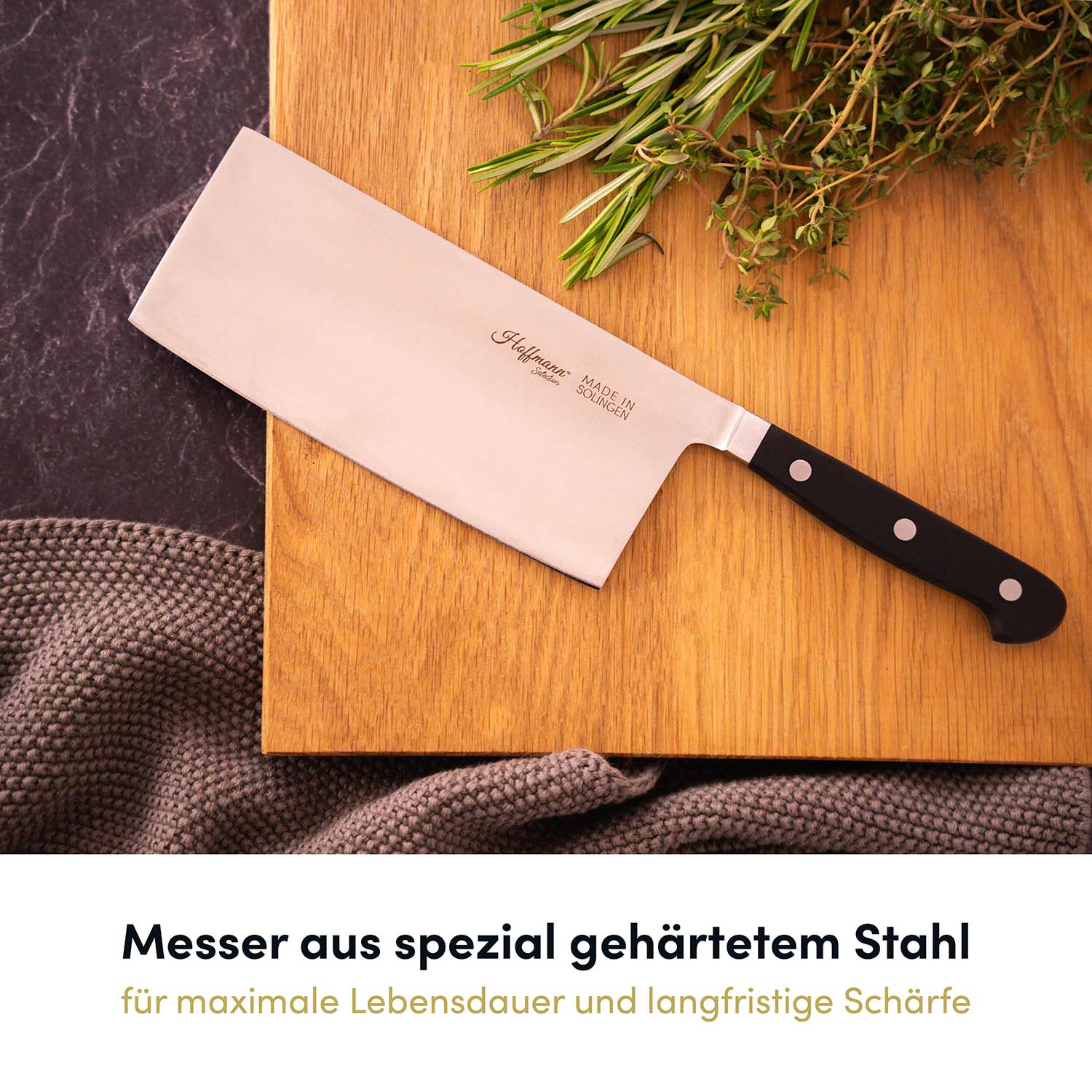 Hackmesser 18 cm, handgeschmiedet in Solingen - Image 5