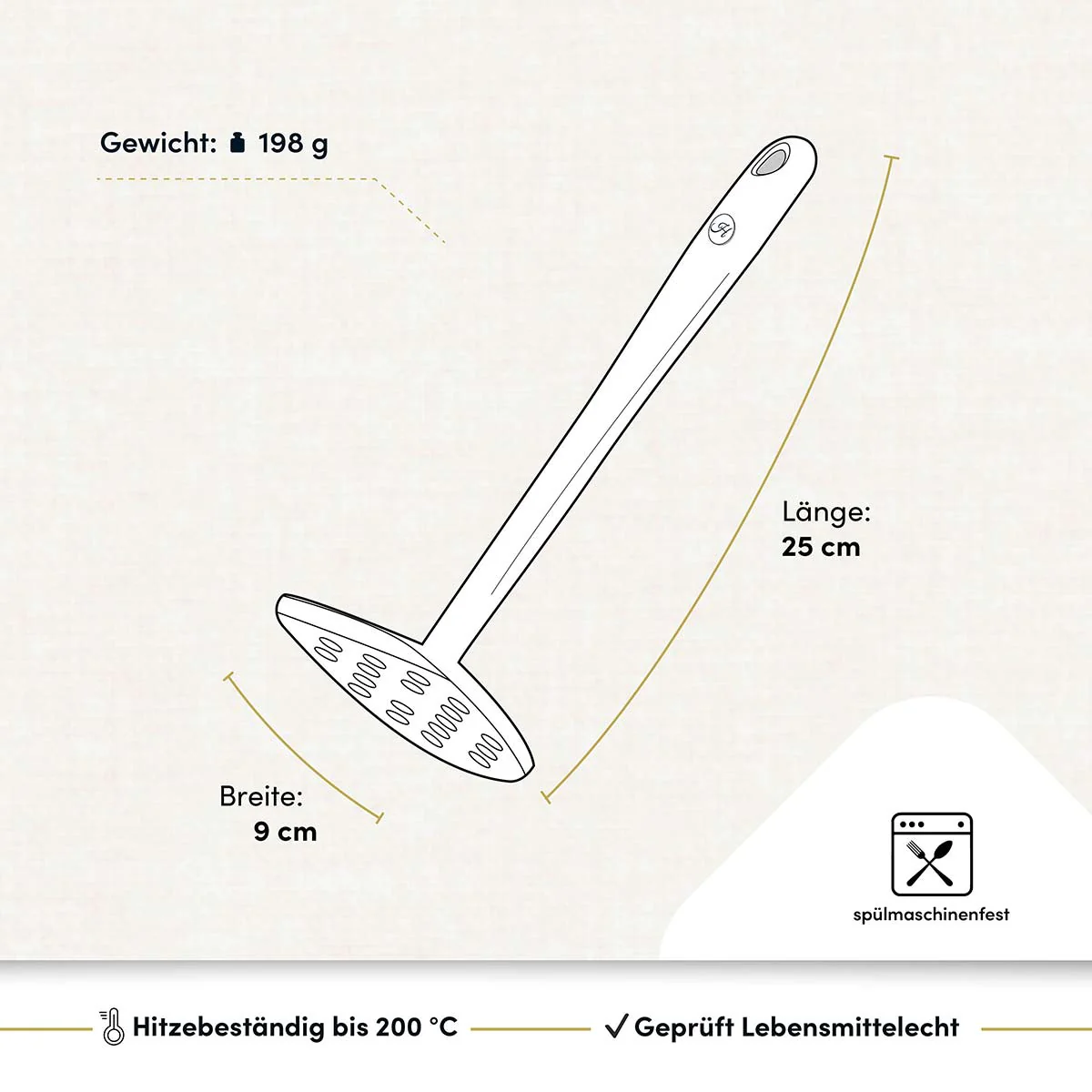 Kartoffelstampfer mit robustem Edelstahlkern - Image 2