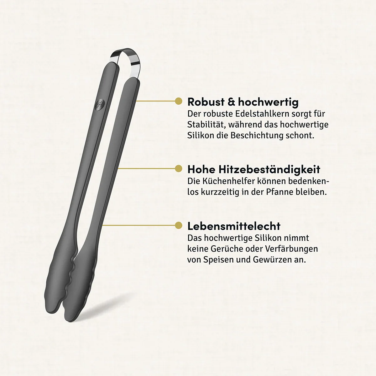 Küchenzange mit robustem Edelstahlkern - Image 10