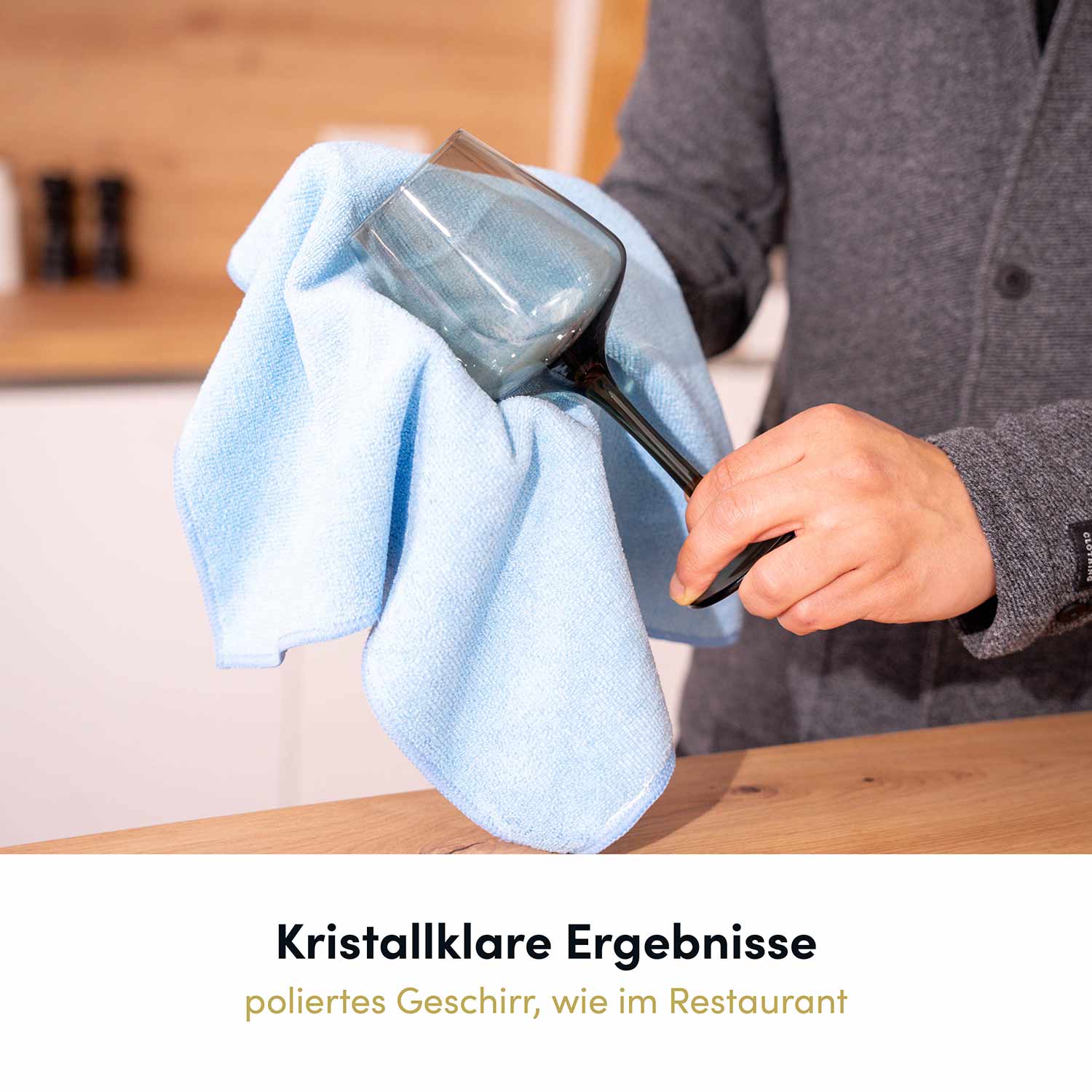 Spezial Mikrofasertuch kettgewirkt 40x40 cm blau - Image 6