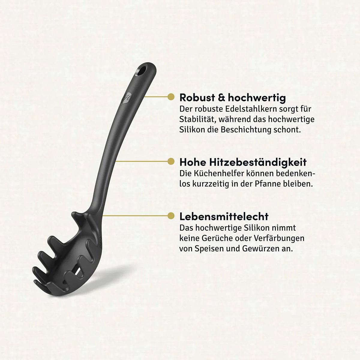 Spaghettilöffel mit robustem Edelstahlkern - Image 10