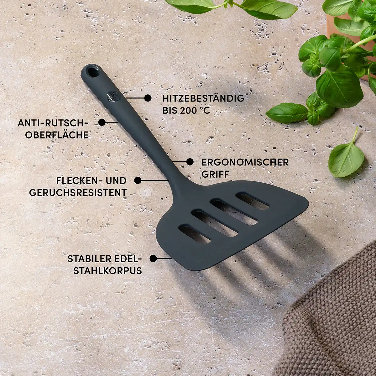 Pfannenwender XXL mit robustem Edelstahlkern - Image 4