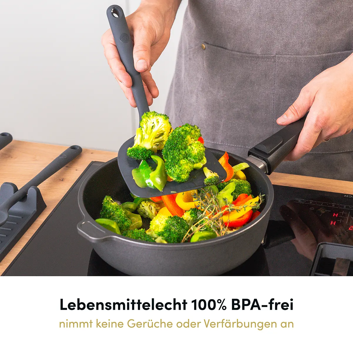 Pfannenwender XXL mit robustem Edelstahlkern - Image 5