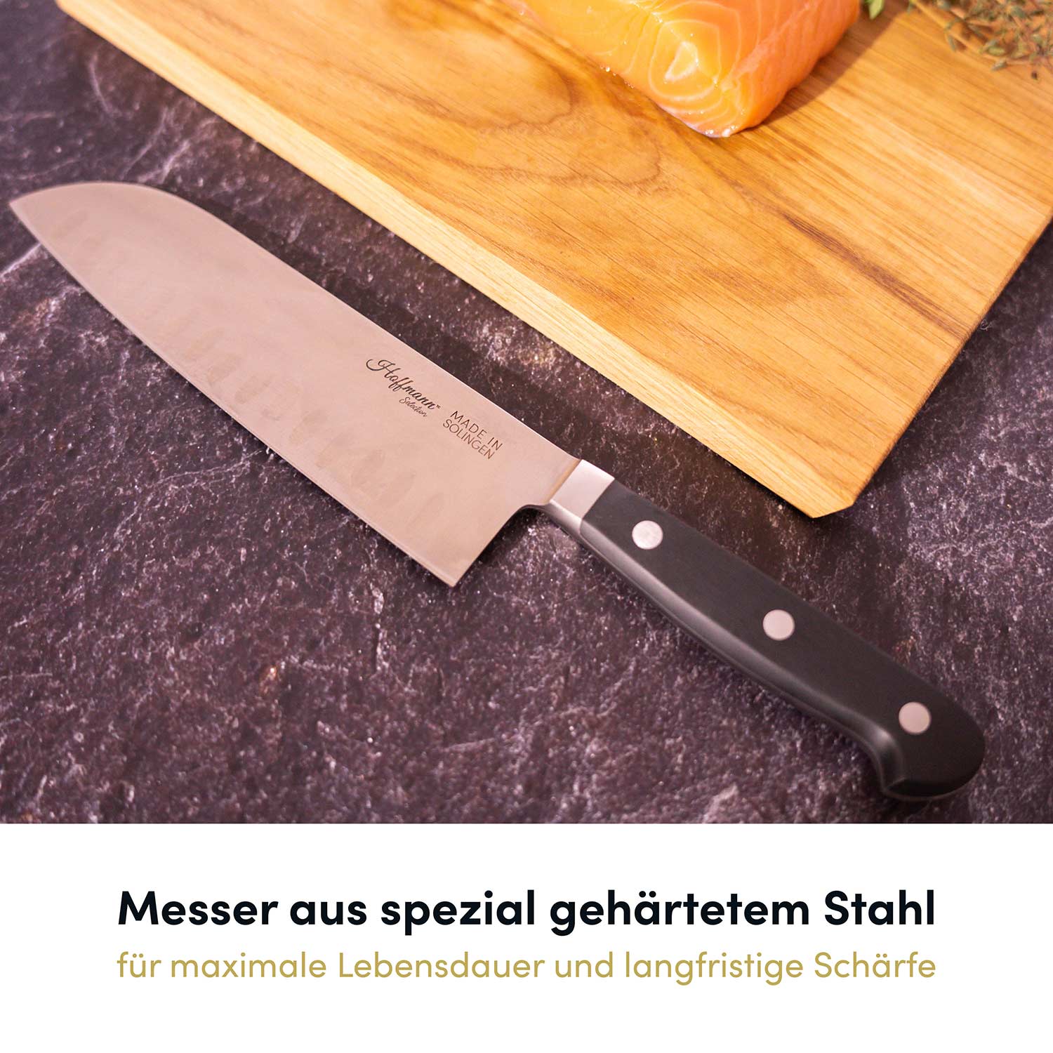 Santokumesser 18 cm, handgeschmiedet in Solingen - Image 5