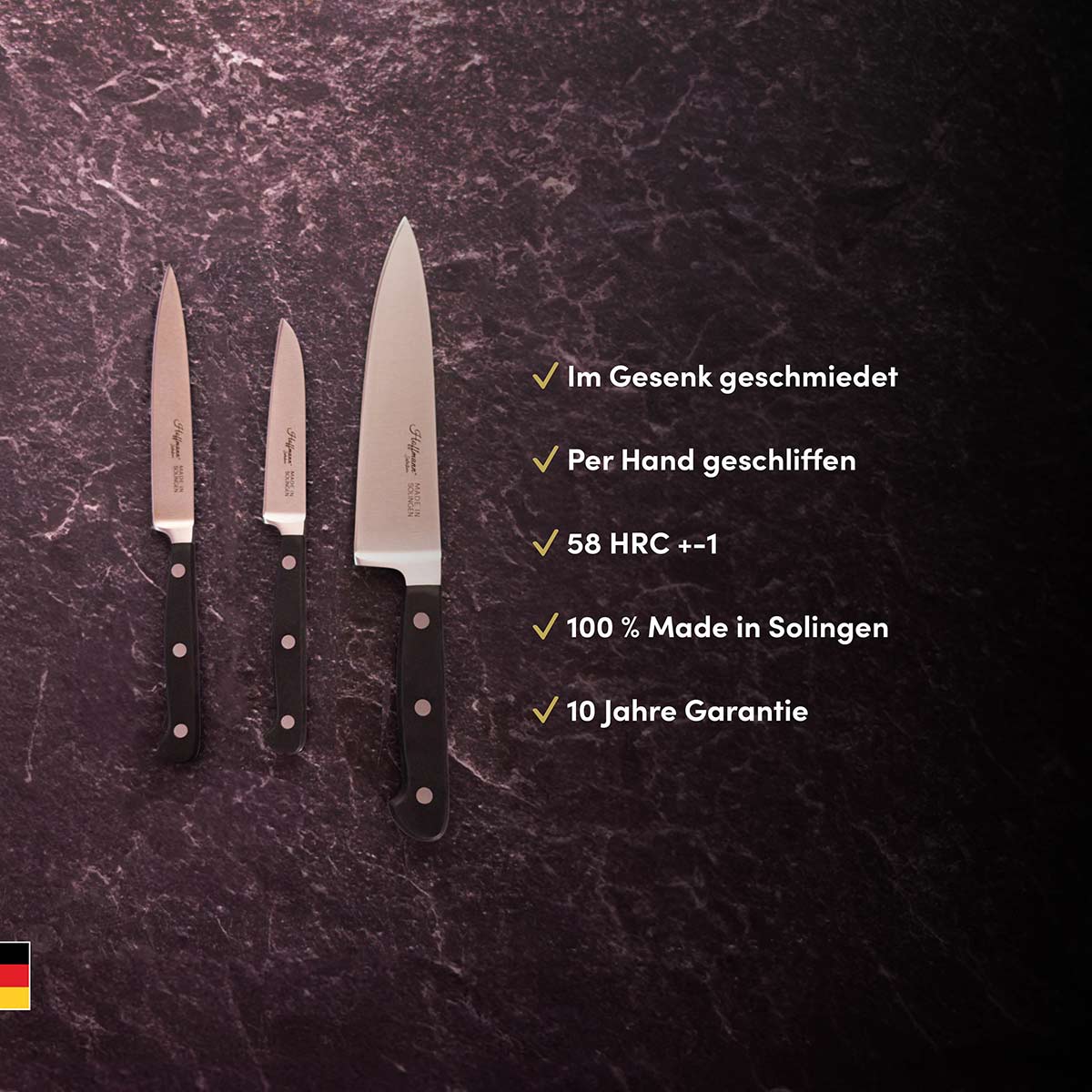 Messer Basisausstattung, 3-teilig I Made in Solingen - Image 8