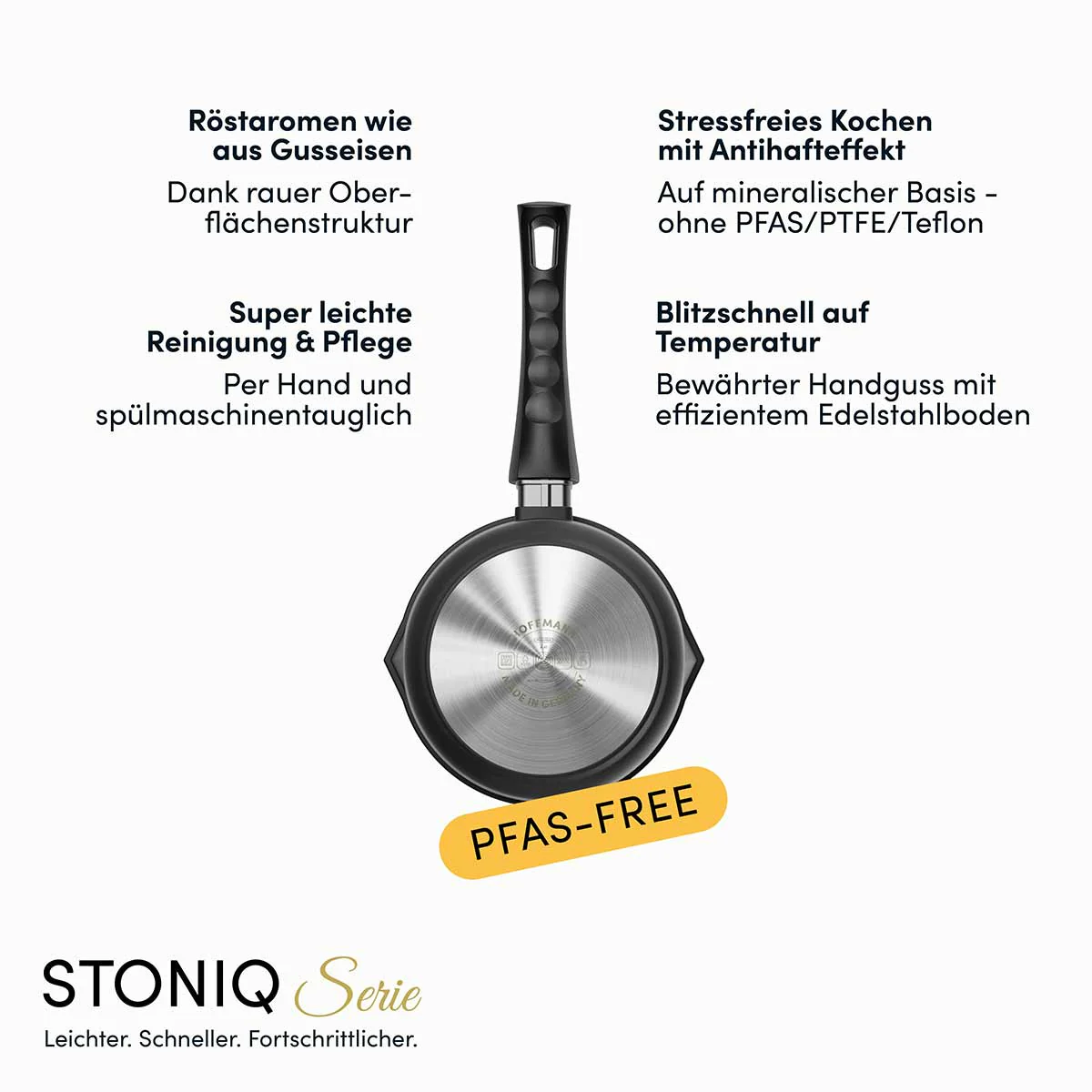 Stieltopf mit 2 Ausgießern | STONIQ | PFAS-FREI - Image 5