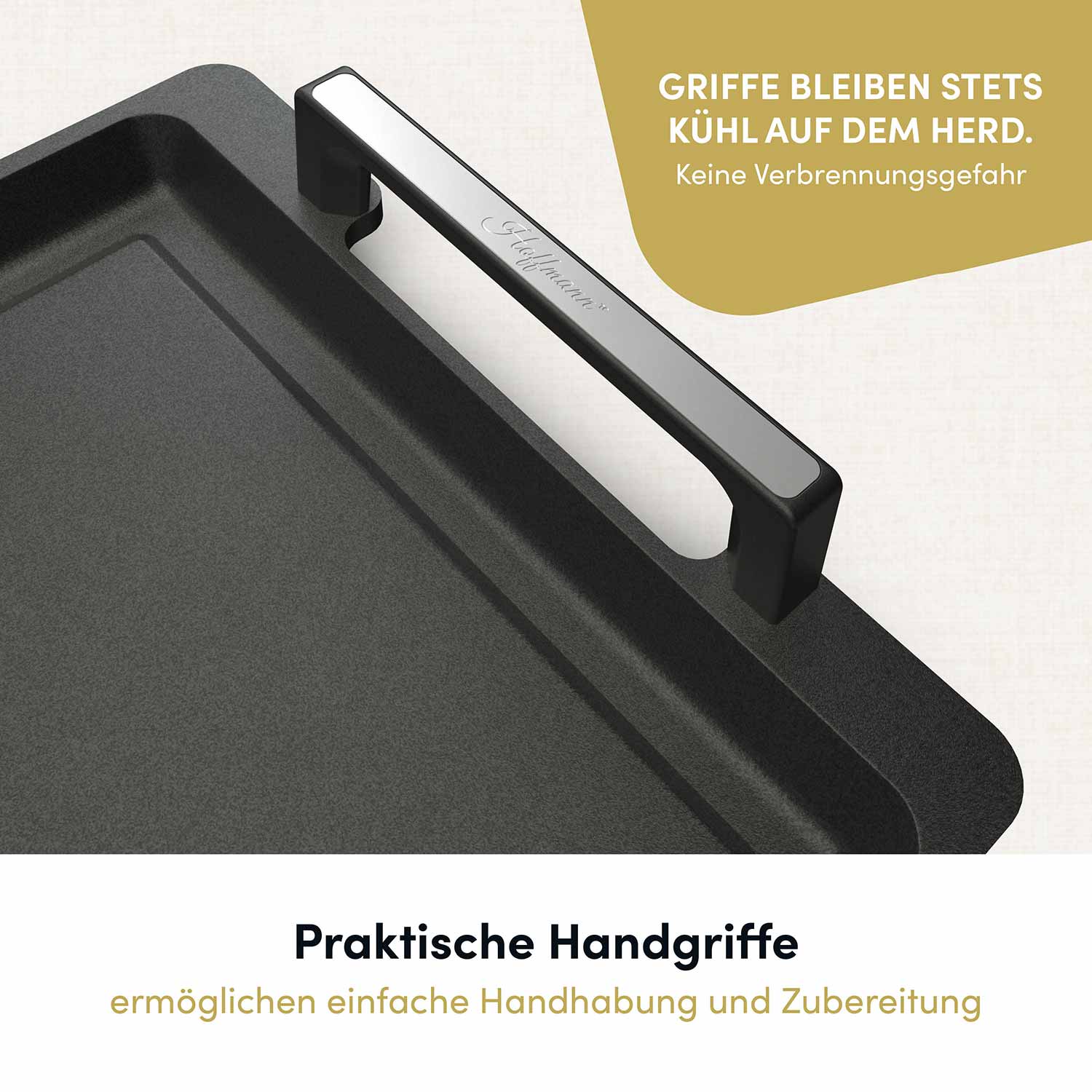 Teppanyakiplatte I Grillplatte mit Seitengriffen I 41x24 cm - Image 5