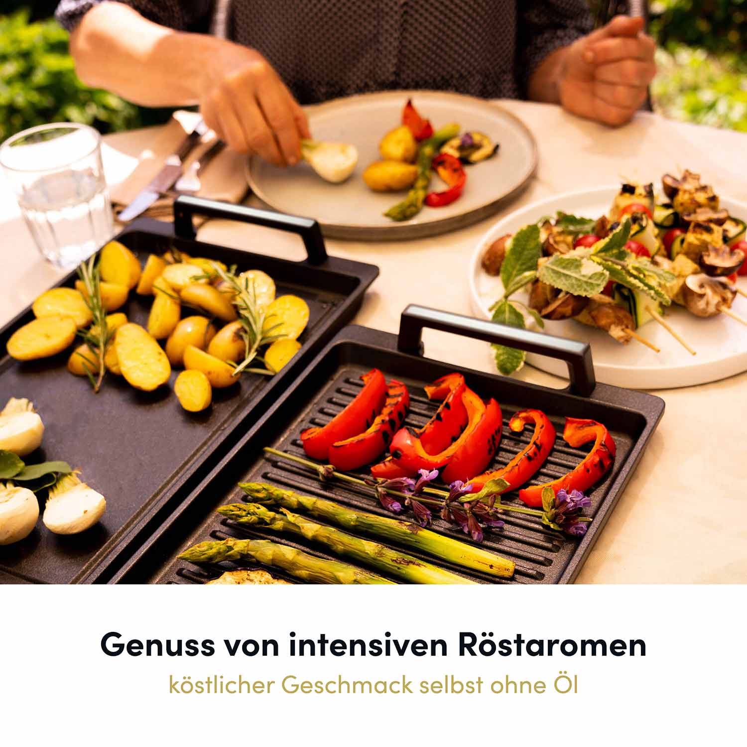 Teppanyakiplatte I Grillplatte mit Seitengriffen I 41x24 cm - Image 7