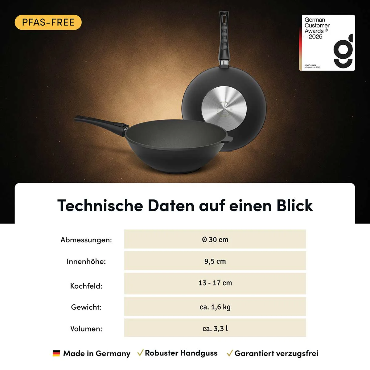 Wokpfanne | STONIQ | PFAS-FREI - Image 3