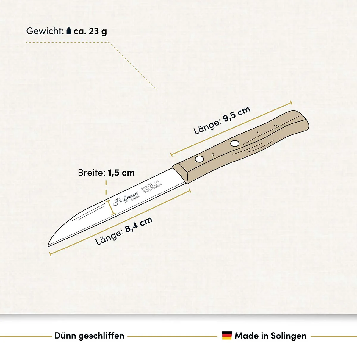 Schneidmesser I Zöppken handgefertigt in Solingen - Image 2